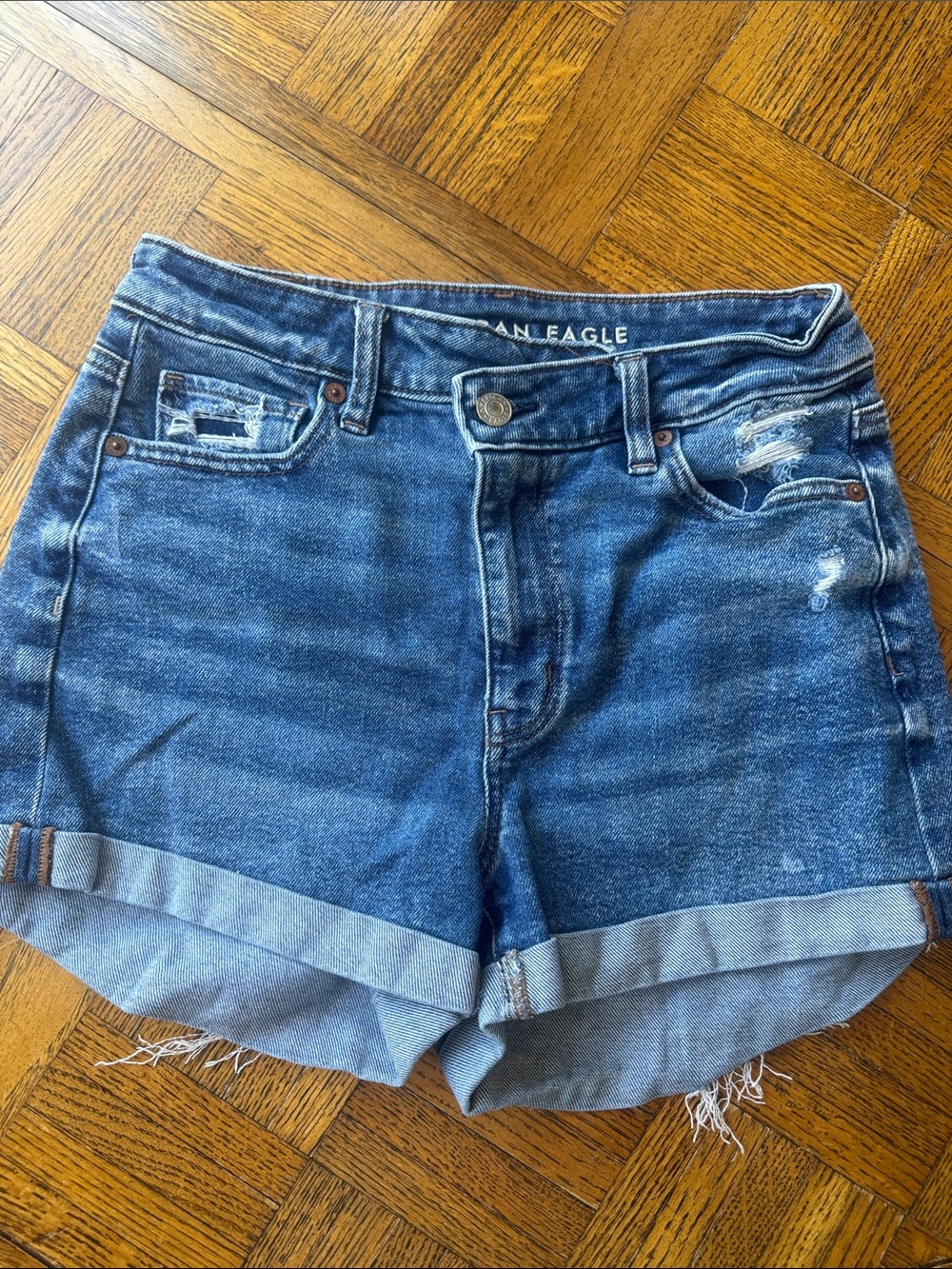 American Eagle Outfitters Blue Denim Jean Shorts